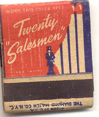 old vintage NYC DIAMOND MATCHBOOK used