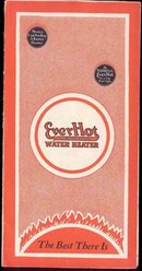 old vintage EVERHOT WATER HEATER booklet