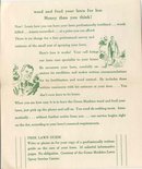 old vintage 1950s GREEN MACHINE LAWN pamphlet