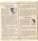 old vintage Hair Tonic Ad Pamphlet