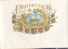 old vintage PRIMEROS TOBACCO LABEL