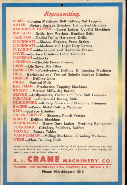 old vintage 1954 BULL OF WOODS CALENDAR