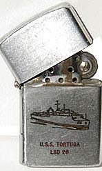 U.S.S. Tortuga Cigarette Lighter 1960s