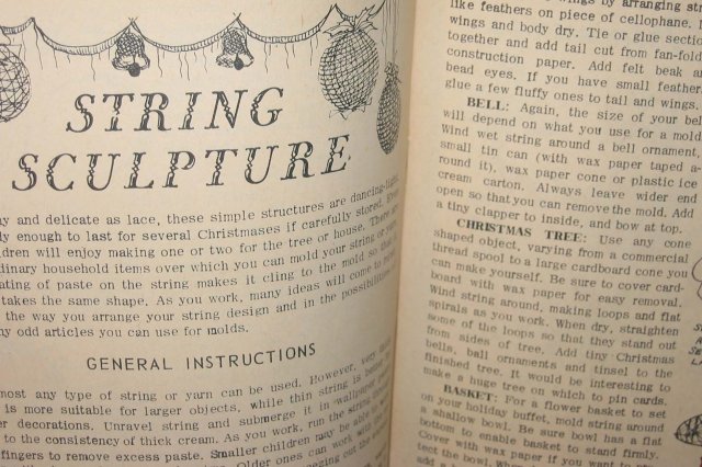 old vintage 1957 CHRISTMAS CRAFT Magazine ~ pack o fun scrap
