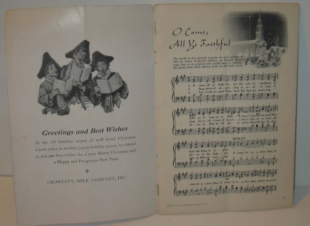 old vintage 1950s CHRISTMAS CAROLS Music booklet