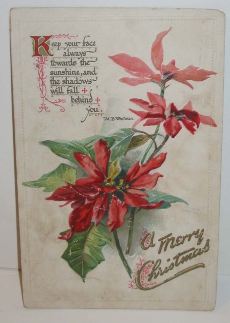 old vintage 1914 POSTED HOLIDAY CHRISTMAS postcard used