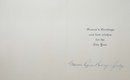 old vintage POINSIETTA FLOWER Xmas Card