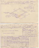 old vintage Water Fountain Schematic Card