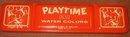 old vintage 1960s Playtime Paint Tin * Monkeys