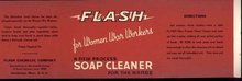 old vintage 1940s Flash Hand Soap Label for Women War Workers