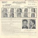 old vintage FBI WANTED POSTER * POLICE