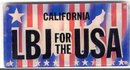 LBJ License Plate Topper 1964 Flasher