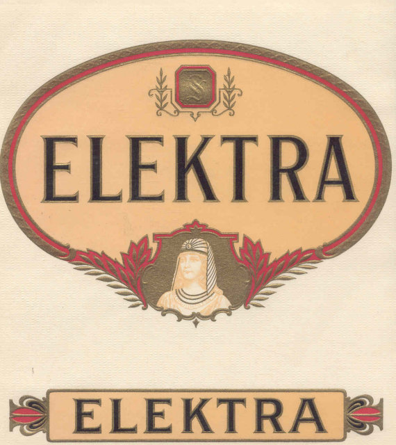 Elektra Cigar Label