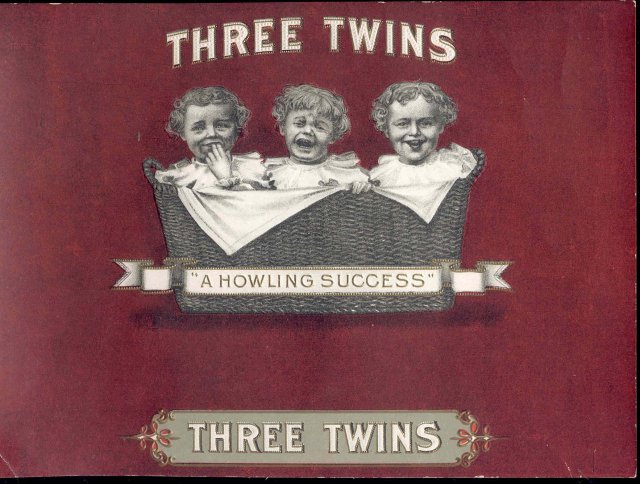 Three Twins Cigar Label
