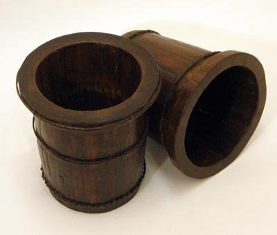 Flower Bucket Planter - Cypress Wood