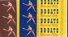 Old vintage 1950s 1960s B BATS Candy Wrappers