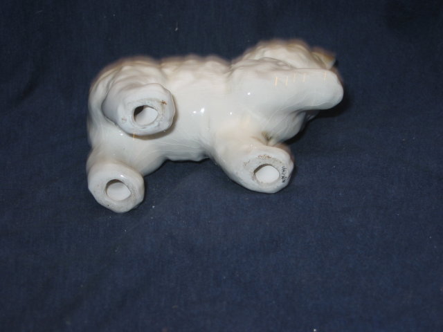 Old vintage Playful Cat Statue Figurine