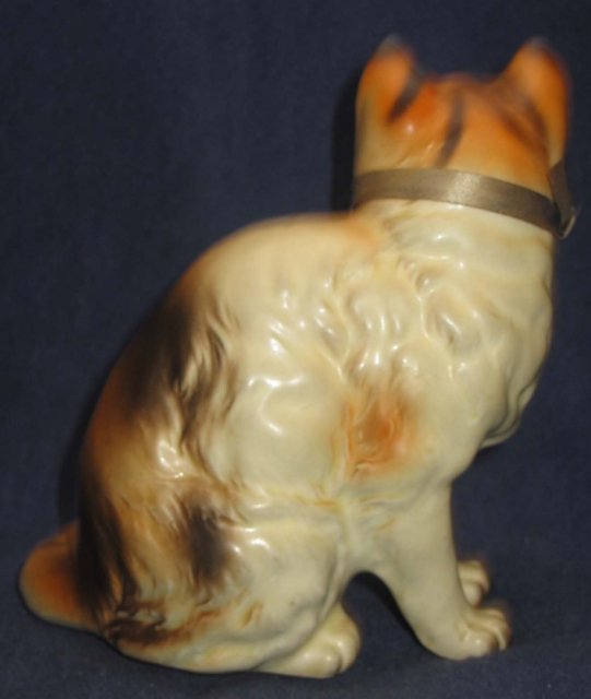 old vintage NATIONAL POTTERIES CHAMPION CAT statue figurine