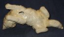 old vintage cream CAT STATUE figurine