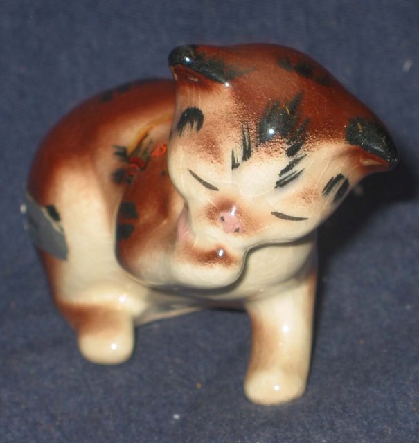 old vintage TUTSY TABBY CAT STATUE