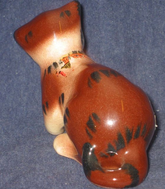 old vintage TUTSY TABBY CAT STATUE