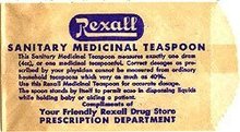 Rexall Sanitary Teaspoon Bags
