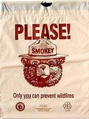 Smokey the Bear Litter Bag