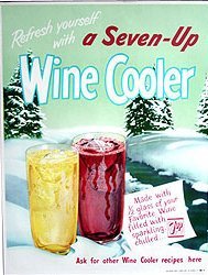 7-UP Soda Wine Cooler Poster