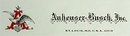 2 old vintage ANHEUSER BUSCH MAIN OFFICE STATIONERY sheets