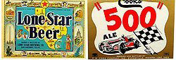 Lone Star Beer Indy 500 Labels