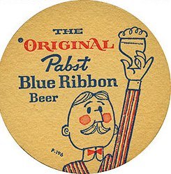 Pabst Blue Ribbon Beer Coaster
