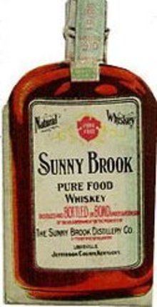 Sunny Brook Whiskey Bottle Sign