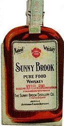 Sunny Brook Whiskey Bottle Sign