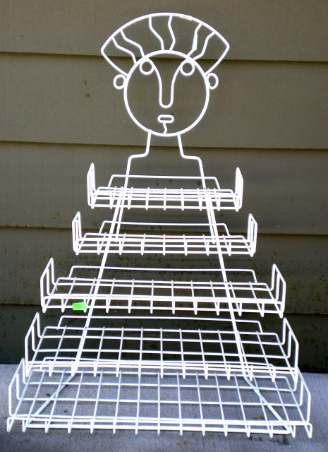 Wire Rack 1950s Shaped Lady