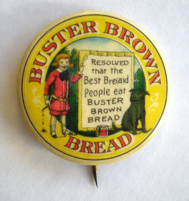 Buster Brown Pinback