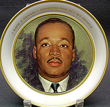 Martin Luther King Commemorative Plate