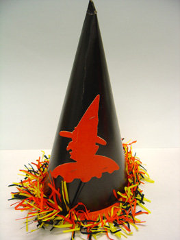 old vintage 1950's Halloween WITCH Hat