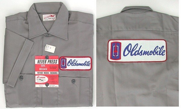 old vintage OLDSMOBILE EMPLOYEE work shirt