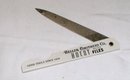 old vintage HELLER BROTHERS Celluloid Advertising Nail File