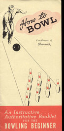 old vintage 1941 HOW TO BOWL instruction booklet