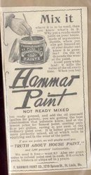 old vintage HAMMAS PAINT paper ad