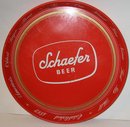 old vintage 1960s SCHAFER METAL BEER tin TRAY