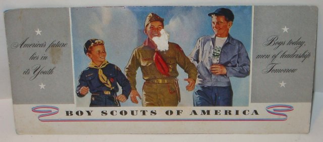 old vintage 1940s BOY SCOUTS OF AMERICA blotter