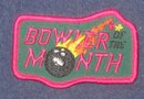 old vintage BOWLER OF THE MONTH Bowling patch