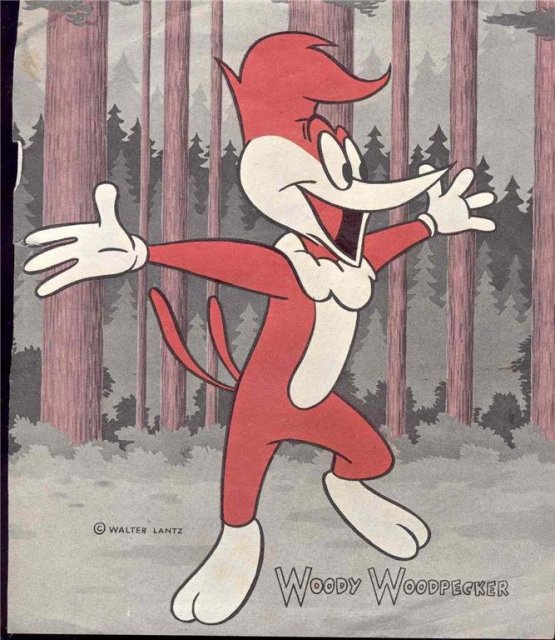 old vintage WOODY WOODPECKER Walter Lantz Magazine Picture