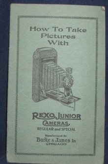 old vintage REXO JR. CAMERA booklet