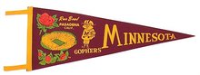 Minnesota Rose Bowl Felt Pennant 1961 1962