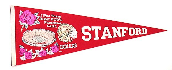 Stanford University Rose Bowl Felt Pennant 1972
