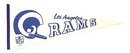 1967 LOS ANGELES RAMS Felt Football Pennant * LA