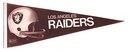 1980S LA RAIDERS Felt FOOTBALL Pennant * LOS